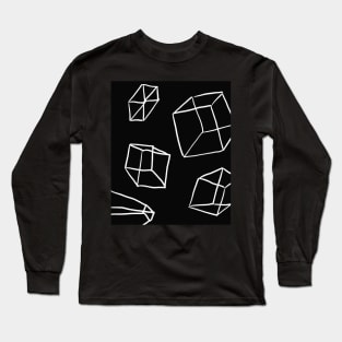 monochromatic geometry figures  print Long Sleeve T-Shirt